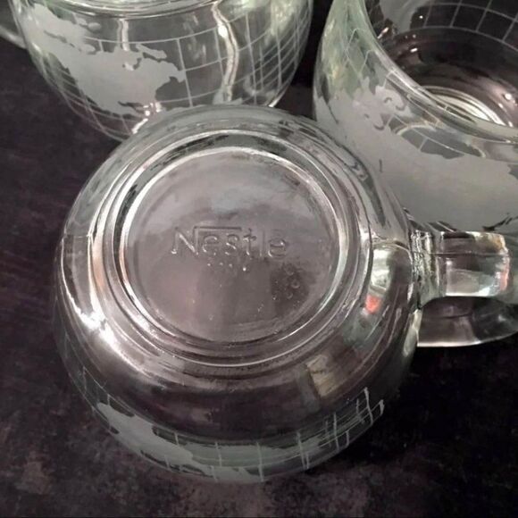 Vintage Nescafe World Map Coffee Mugs (Set Of 4) - Picture 5 of 5